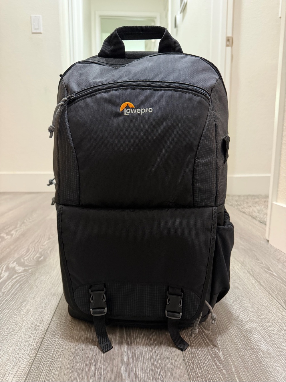 Lowepro Black Camera Backpack with Organized Gear Storage